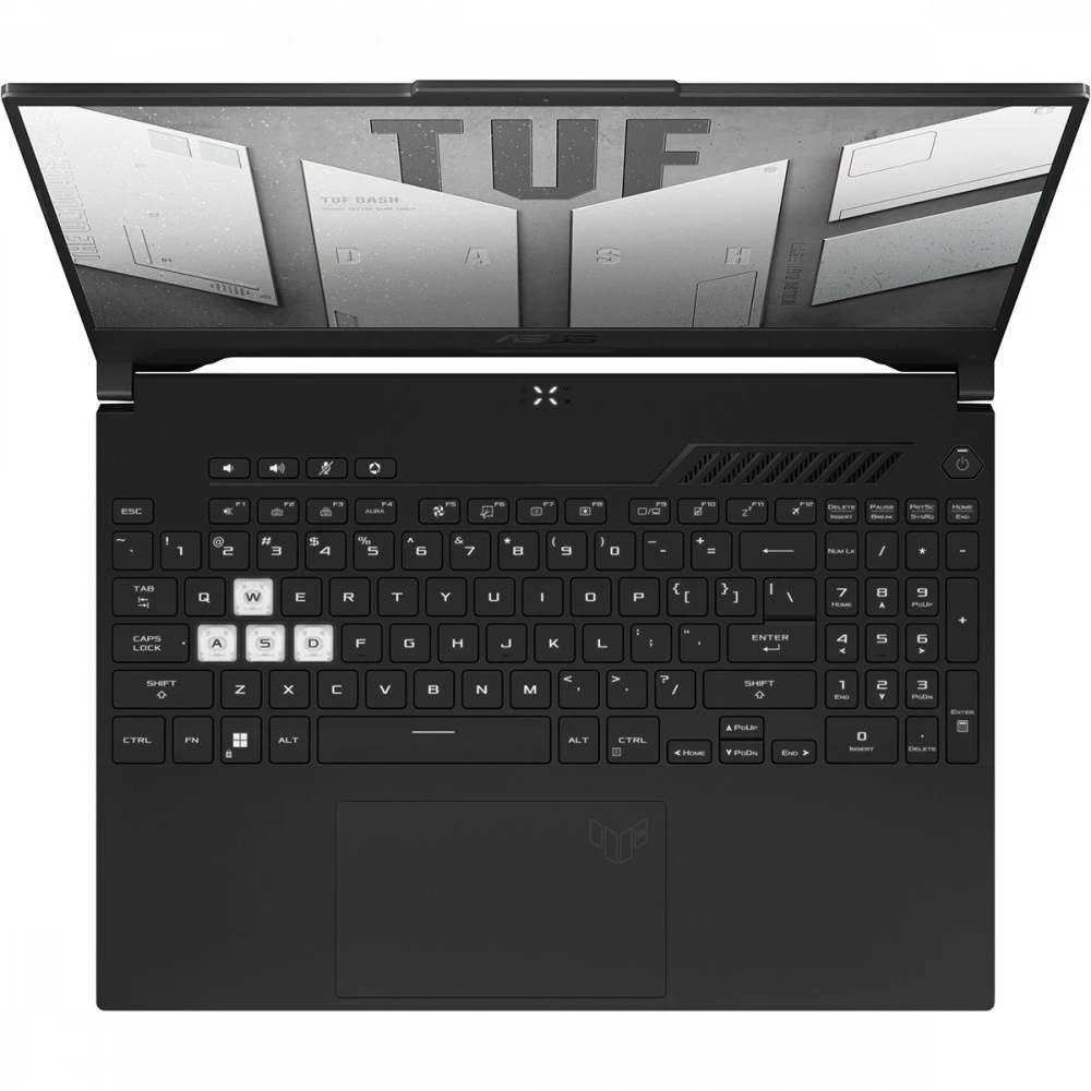 Ноутбук Asus TUF DashF15 FX517ZM-HN093 90NR09Q3-M007B0 15.6 ", FHD 1920x1080 (16:9), Intel, Core i7, 16 Гб, 512 ГБ, nVidia GeForce RTX 3060