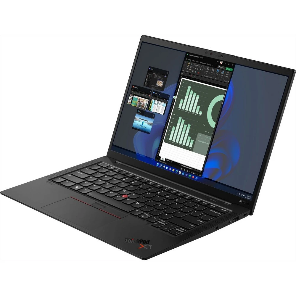 Ноутбук Lenovo ThinkPad X1 Carbon Gen 10 21CB005URT 14 ", WUXGA 1920x1200 (16:10), Intel, Core i7, 16 Гб, 512 ГБ, Intel Iris Xe Graphics, Windows 11 Pro