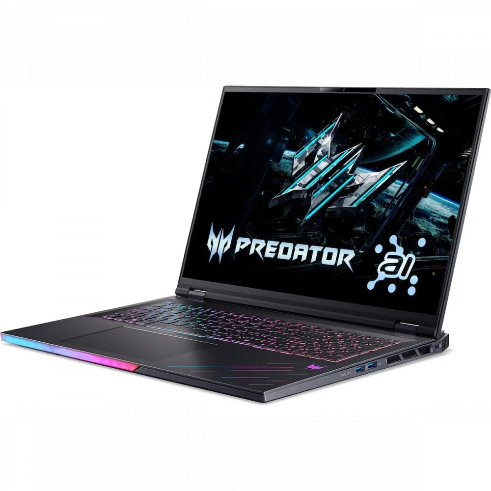 Ноутбук Acer Predator Helios 18 AI PH18-73-92VM NH.QVZER.005 18 ", 4K Ultra HD 3840x2160 (16:9), Intel, Core Ultra 9, 64 Гб, 1 ТБ, NVIDIA GeForce RTX5080