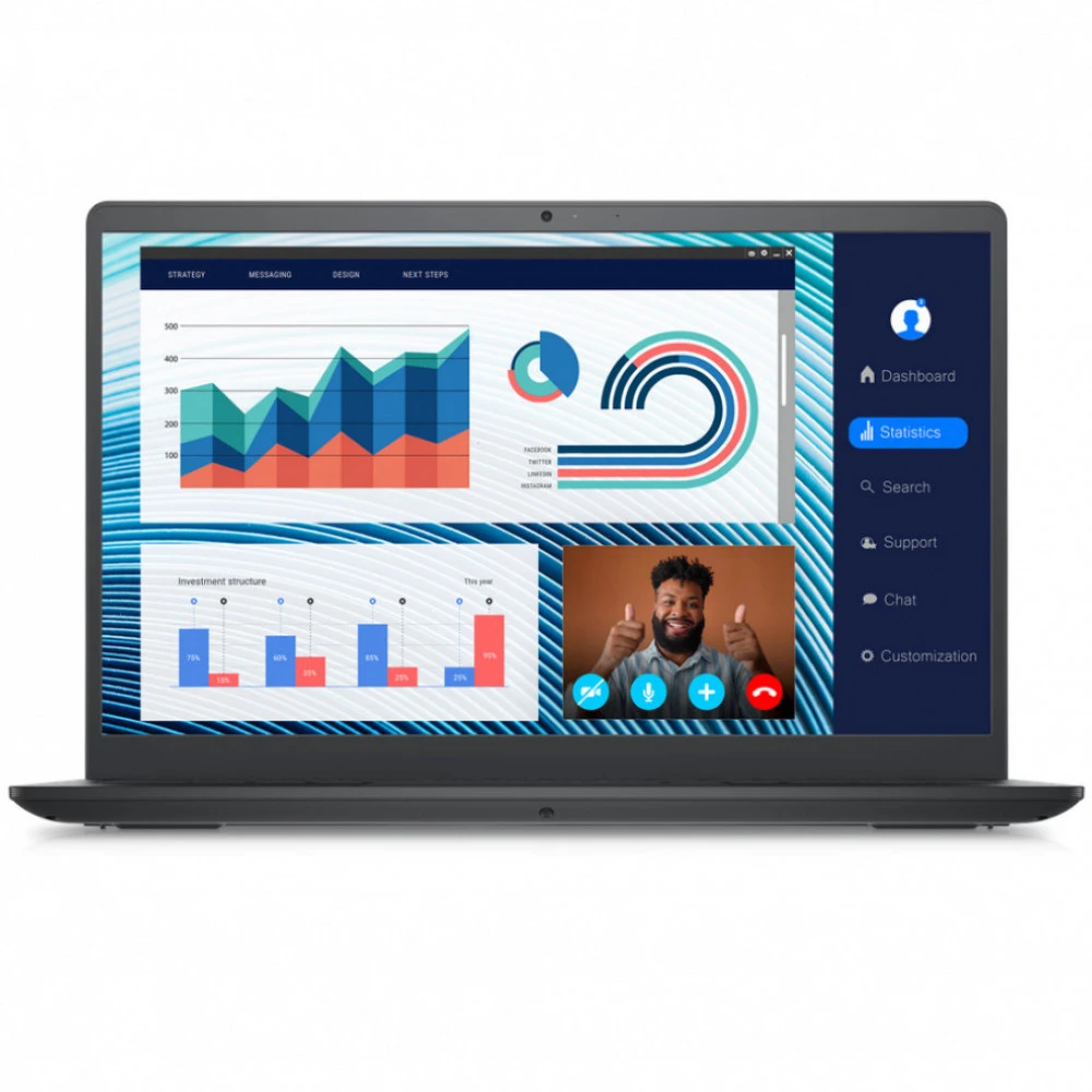 Ноутбук Dell Vostro 3420 210-BDZW-3 14 ", HD 1366x768 (16:9), Intel, Core i3, 8 Гб, 256 ГБ, Intel UHD Graphics, Windows 11 Pro