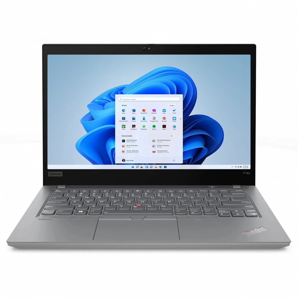 Ноутбук Lenovo ThinkPad P14s Gen 2 (20VX00KNUK) 14 ", FHD 1920x1080 (16:9), Intel, Core i7, 16 Гб, 512 ГБ, NVIDIA Quadro T500, Windows 11 Home