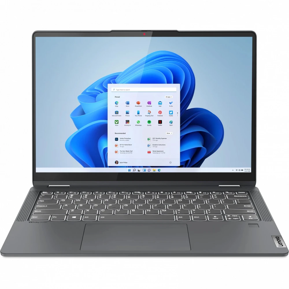 Ноутбук Lenovo IdeaPad Flex 5 Gen 7 (82R9006ARU) 14 ", WQHD 2240x1400 (8:5), AMD, Ryzen 5, 16 Гб, 512 ГБ, AMD Radeon Vega, Windows 11 Home