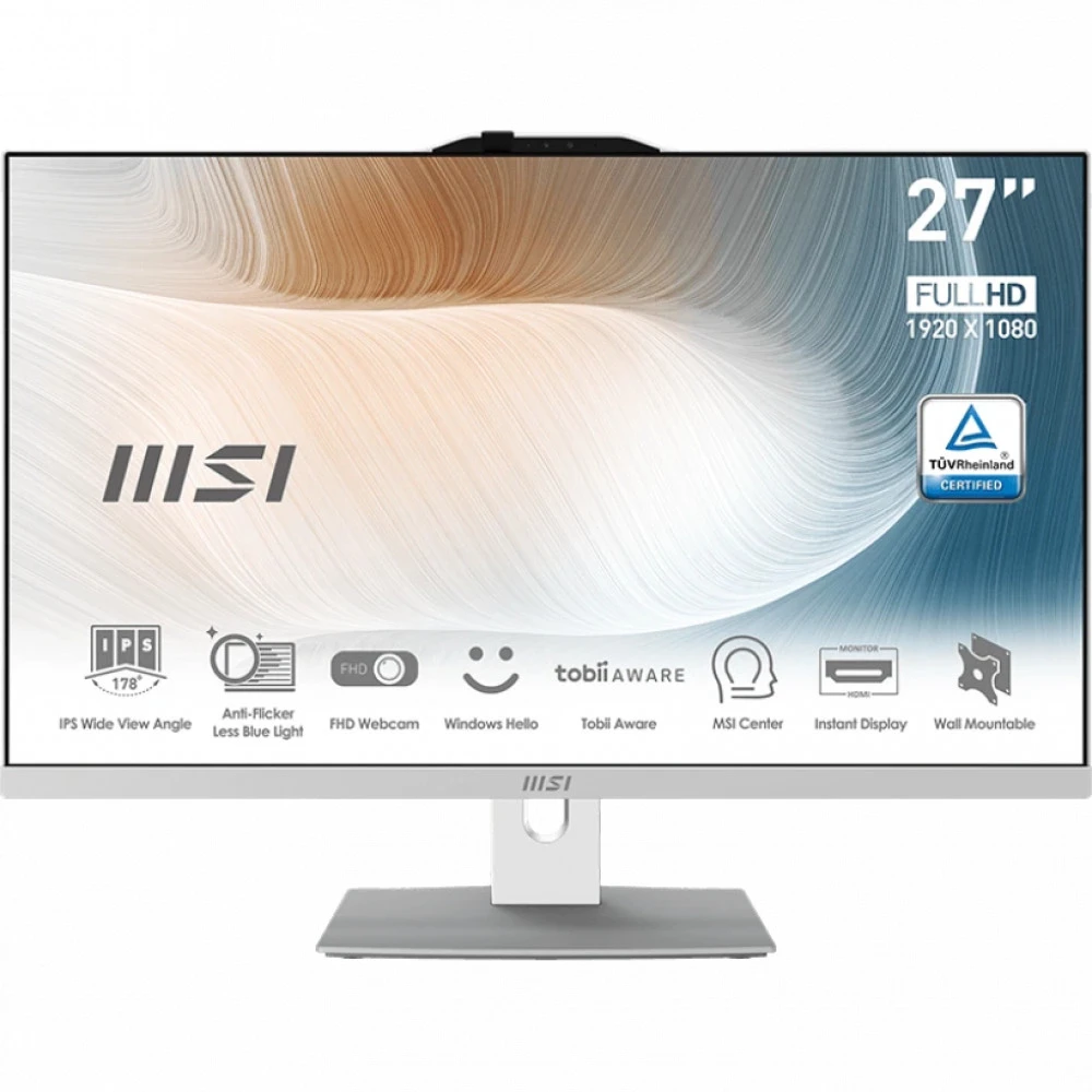 Моноблок MSI Modern AM272P (12M-1243XRU) 9S6-AF8212-1243 27 ", Intel, Core i7, 1255U, 1.7, 32 Гб, 1 Тб