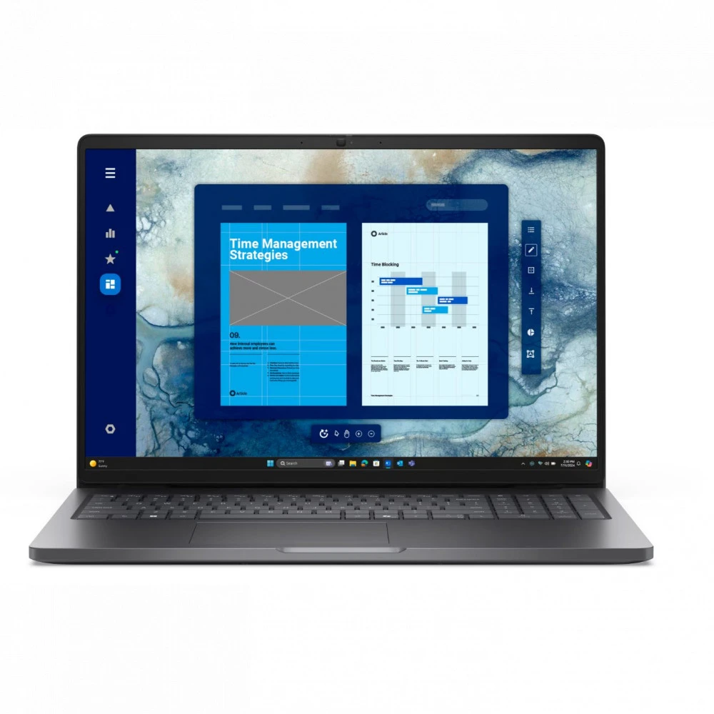 Ноутбук Dell Pro 16 PC16250 BTO109_PC16250_EMEA_210-BQHB 16 ", WUXGA 1920x1200 (16:10), Intel, Core Ultra 7, 16 Гб, 512 ГБ, Intel Graphics, Windows 11 Pro