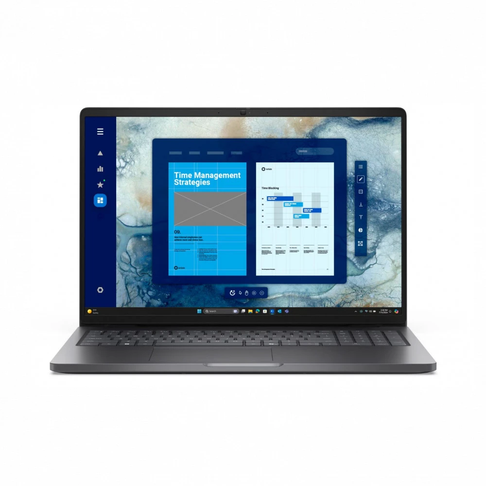 Ноутбук Dell Pro 16 PC16255 BTO602_PC16255_EMEA_210-BQPC 16 ", WUXGA 1920x1200 (16:10), AMD, Ryzen AI 5, 16 Гб, 512 ГБ, Radeon 840M Graphics, Windows 11 Pro