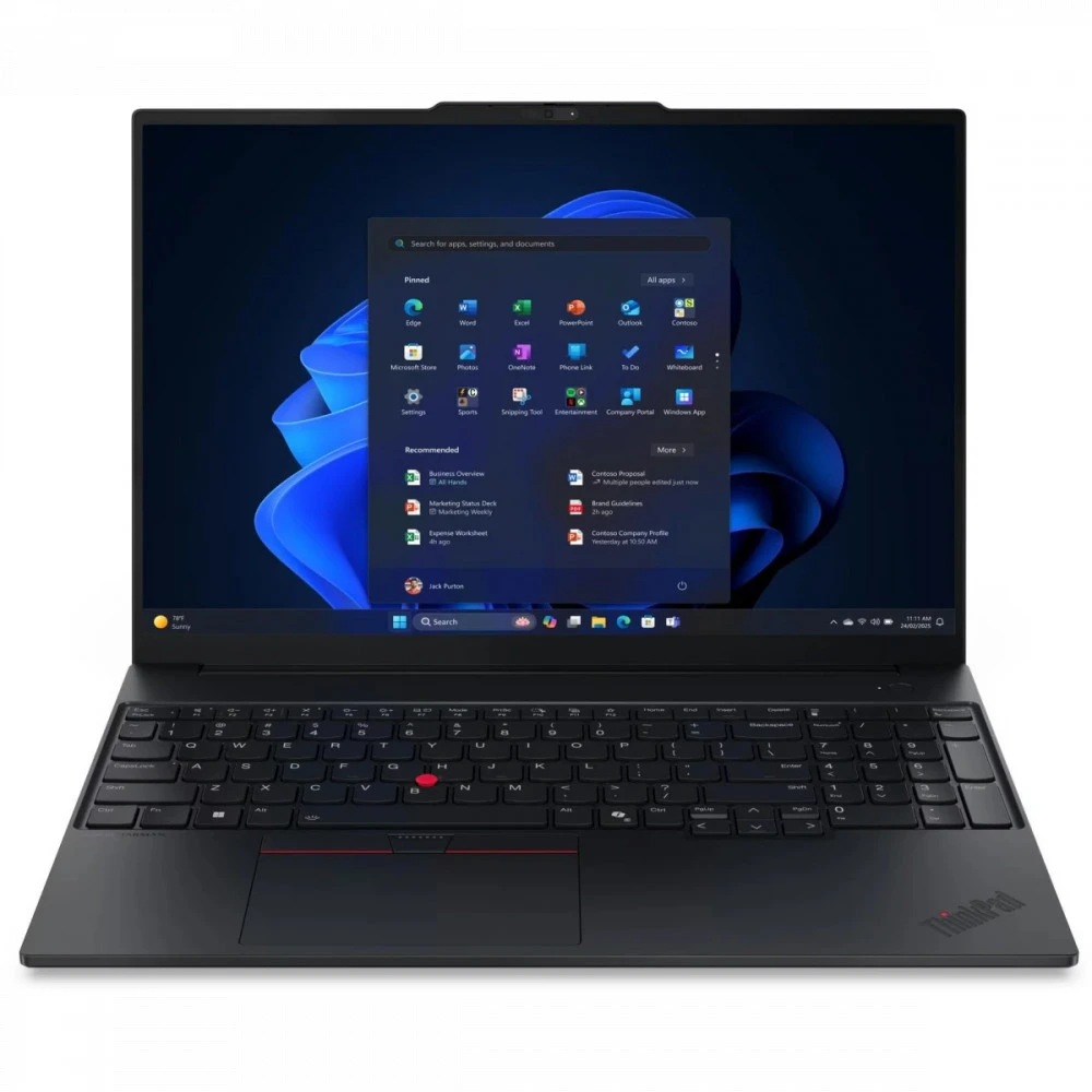Ноутбук Lenovo ThinkPad E16 Gen 3 21SSS27D00 16 ", WUXGA 1920x1200 (16:10), Intel, Core Ultra 5, 16 Гб, 512 ГБ, Intel Graphics