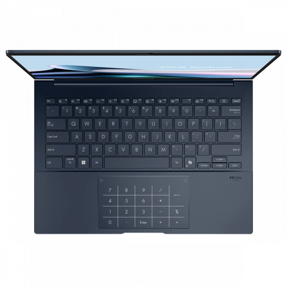 Ноутбук Asus UX3405CA Zenbook 14 Ponder Blue 90NB14W1-M01PP0 14 ", WQXGA+ 2880x1800 (16:10), Intel, Core Ultra 7, 16 Гб, 1 ТБ, Intel Graphics