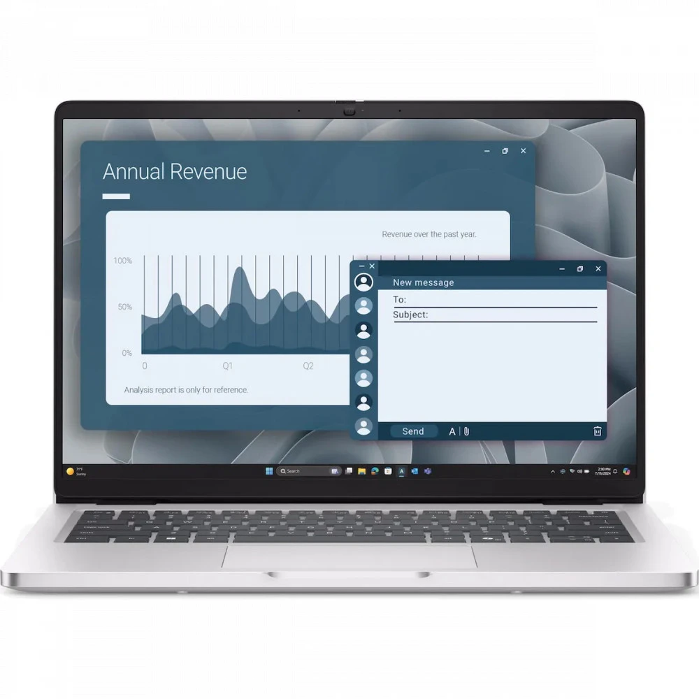 Ноутбук Dell Pro 14 PC14255 210-BQQC/BTO603_PC14255_EMEA 14 ", WUXGA 1920x1200 (16:10), AMD, Ryzen AI 7, 16 Гб, 1 ТБ, AMD Radeon, Windows 11 Pro