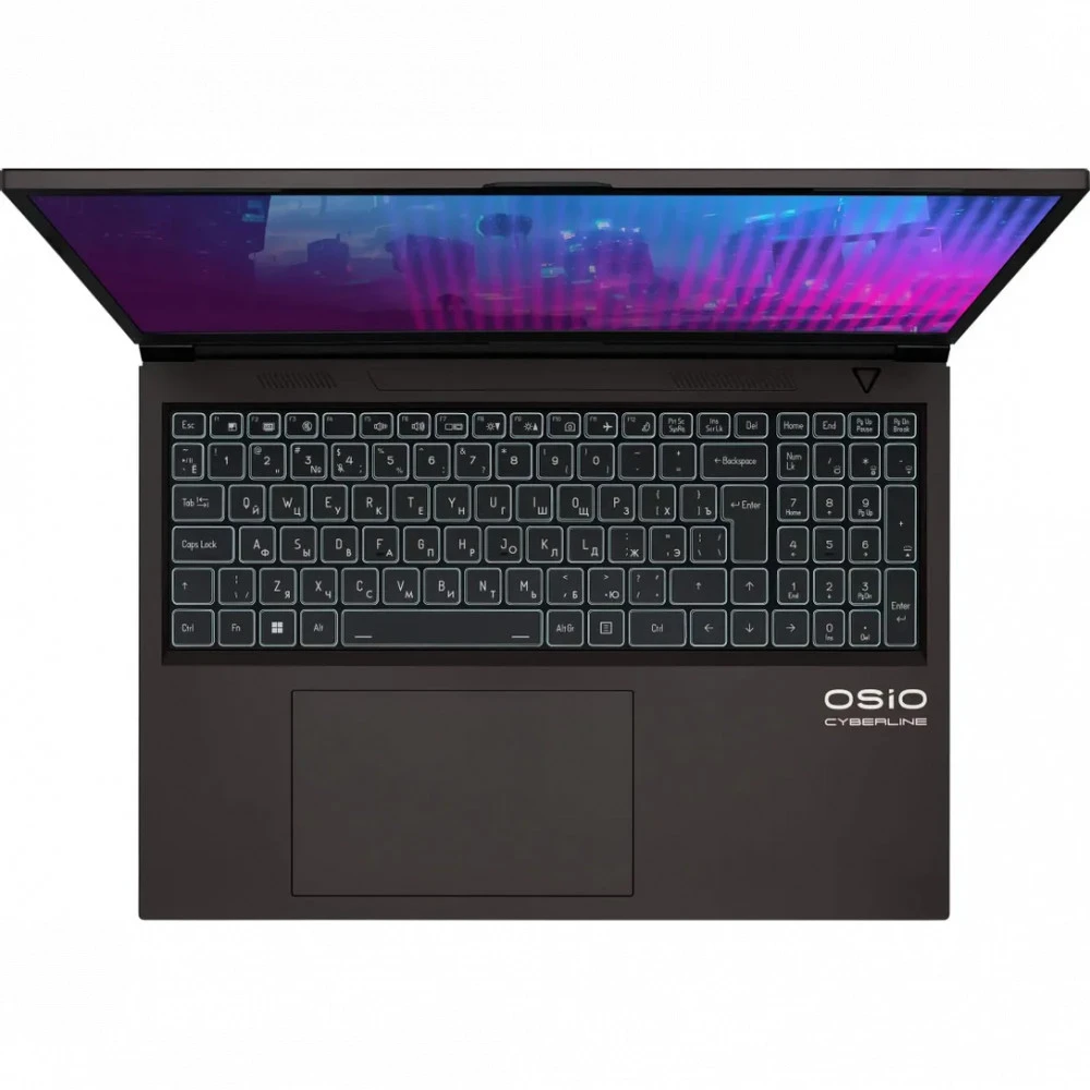 Ноутбук OSIO CyberLine C160I-001 16 ", WUXGA 1920x1200 (16:10), Intel, Core i5, 16 Гб, 512 ГБ, nVidia GeForce RTX 3050