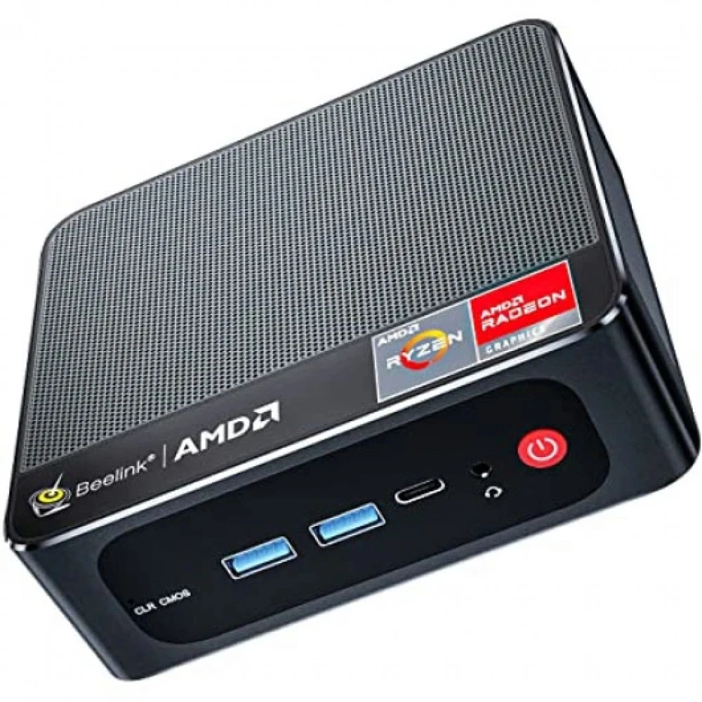 Персональный компьютер Beelink SER5 Black BL/SER5/5500U/16G/500G/2,5G* 1/Black Ryzen 5, 5500U, 2.1, 16 Гб, DDR4-3200