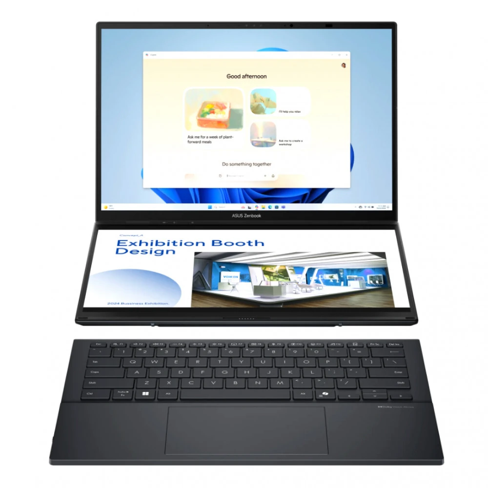 Ноутбук Asus Zenbook Duo UX8406CA-QL453W 90NB14X1-M00U00 14 ", WUXGA 1920x1200 (16:10), Intel, Core Ultra 7, 32 Гб, 512 ГБ, Intel UHD Graphics, Windows 11 Home