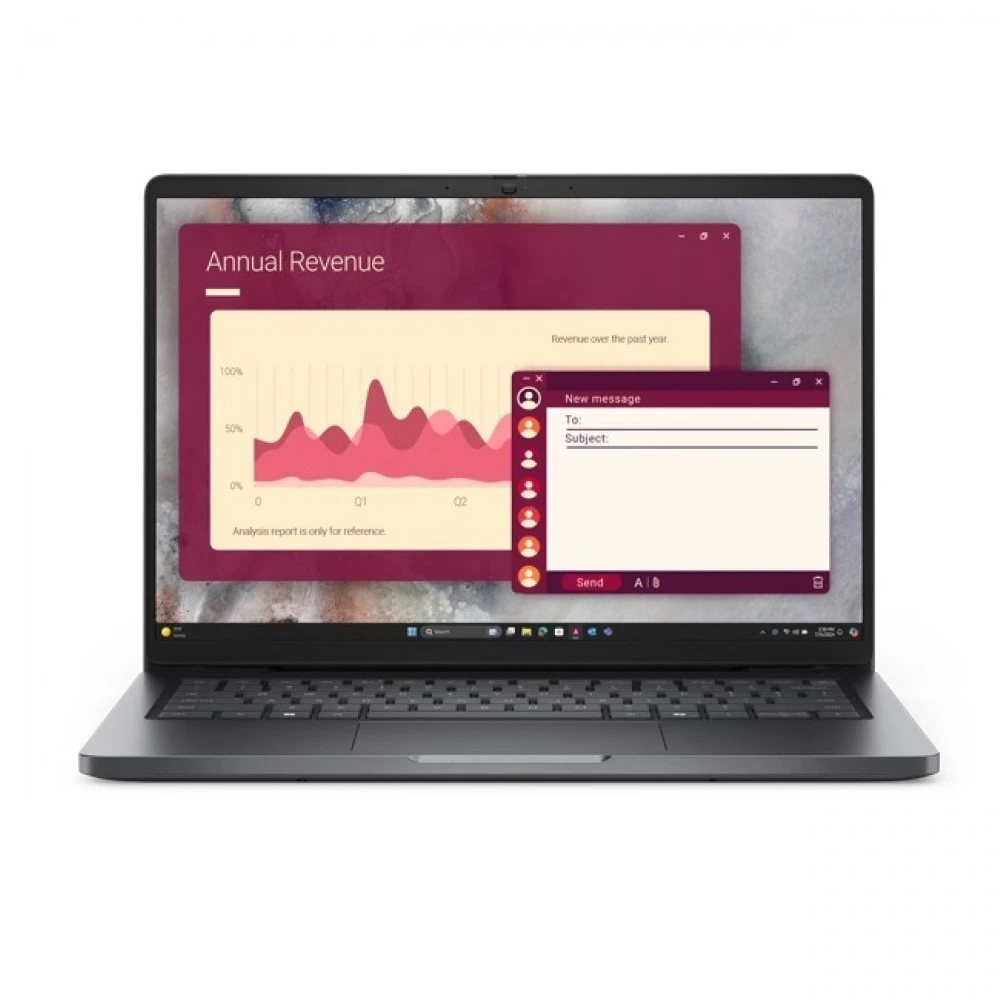 Ноутбук Dell Pro 14 PC14250 210-BQHF_1 14 ", WUXGA 1920x1200 (16:10), Intel, Core Ultra 7, 16 Гб, 1 ТБ, Intel UHD Graphics, Windows 11 Pro