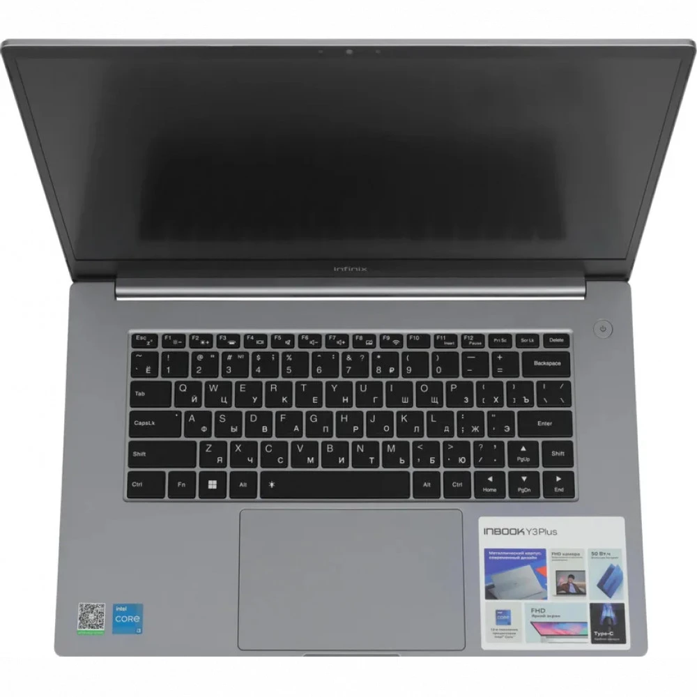 Ноутбук Infinix INBOOK Y3 Plus YL512 71008302599 15.6 ", FHD 1920x1080 (16:9), Intel, Core i3, 8 Гб, 512 ГБ, Intel UHD Graphics