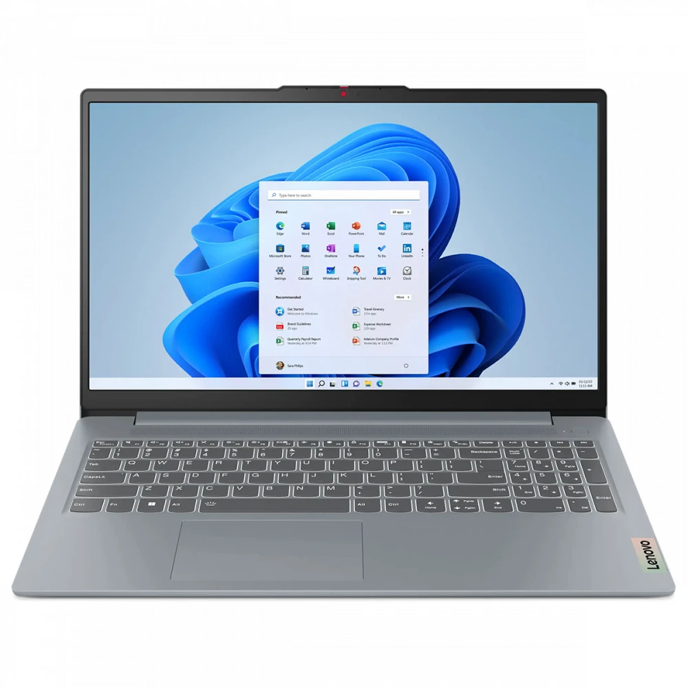 Ноутбук Lenovo IdeaPad Slim 3 15AMN8 82XQ00EKPS 15.6 ", FHD 1920x1080 (16:9), AMD, Ryzen 5, 8 Гб, 512 ГБ, AMD Radeon 610M