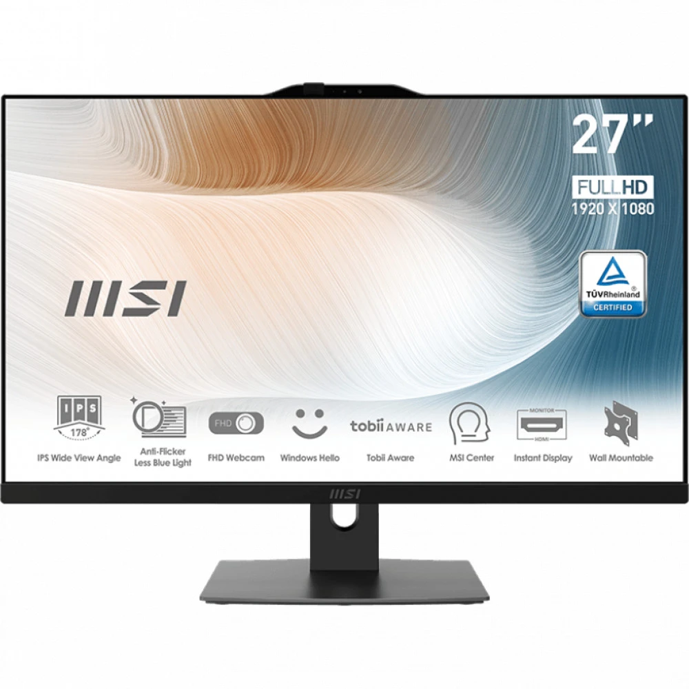 Моноблок MSI Modern AM272P 12M-453X 9S6-AF8211-646 27 ", Intel, Core i3, 1215U, 3.3, 8 Гб, 512 Гб