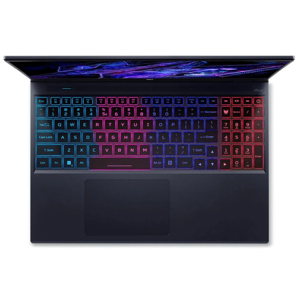 Ноутбук Acer Predator Helios PTN16-51-72K6 NH.QPNCD.002 16 ", WUXGA 1920x1200 (16:10), Intel, Core i7, 16 Гб, 1 ТБ, NVIDIA GeForce RTX 4060, Windows 11 Home
