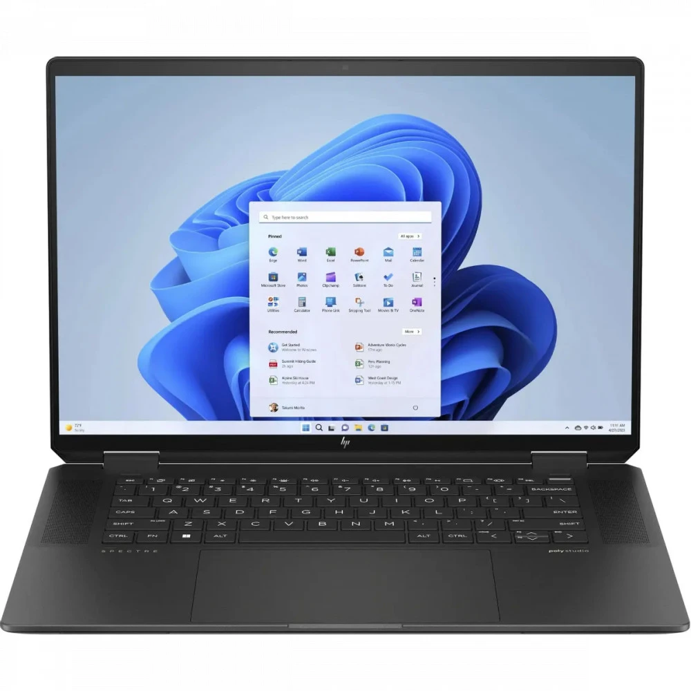 Ноутбук HP Spectre x360 16-aa0009ci A19GSEA 16 ", WQXGA+ 2880x1800 (16:10), Intel, Core Ultra 7, 16 Гб, 512 ГБ, Intel Arc Graphics, Windows 11 Home