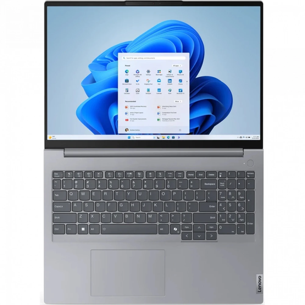 Ноутбук Lenovo ThinkBook 16 G7 21MSA07MRK 16 ", WUXGA 1920x1200 (16:10), Intel, Core Ultra 5, 16 Гб, 512 ГБ, Intel Arc Graphics