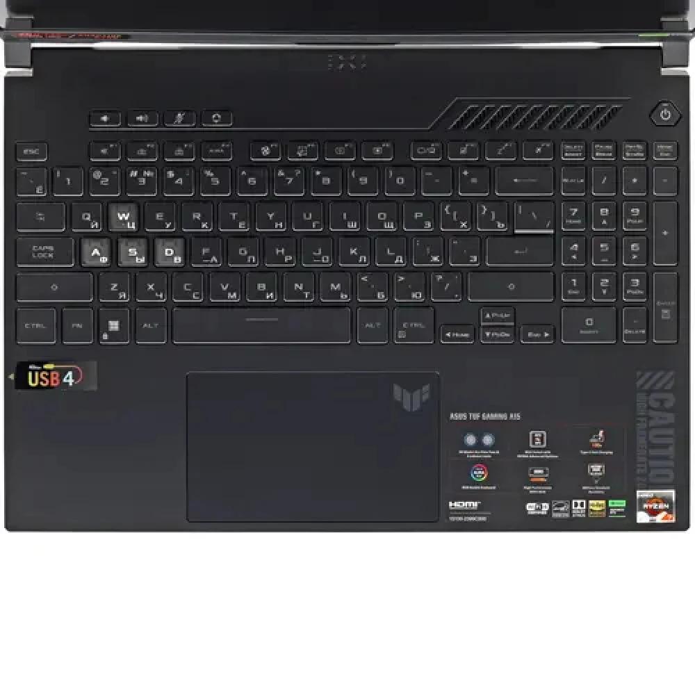Ноутбук Asus TUF Gaming A15 FA507NV-LP023 90NR0E85-M002A0/1 15.6 ", FHD 1920x1080 (16:9), AMD, Ryzen 7, 16 Гб, 512 ГБ, NVIDIA GeForce RTX 4060