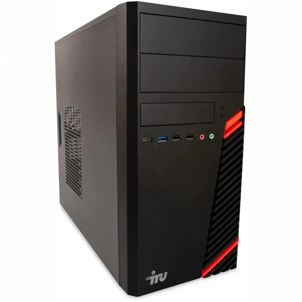 Персональный компьютер iRU Home 310H6SE 1994640 Core i3, 12100, 3.3, 8 Гб, DDR4-2666