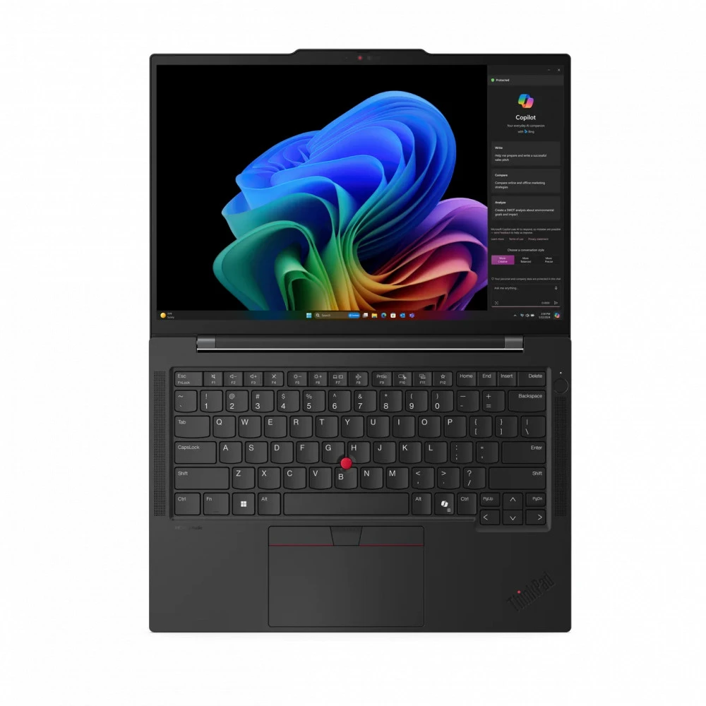 Ноутбук Lenovo ThinkPad T14s Gen 6 21N1000DRT 14 ", FHD 1920x1080 (16:9), Qualcomm, Snapdragon X Elite, 32 Гб, 512 ГБ, Qualcomm® Adreno™ GPU, Windows 11 Pro