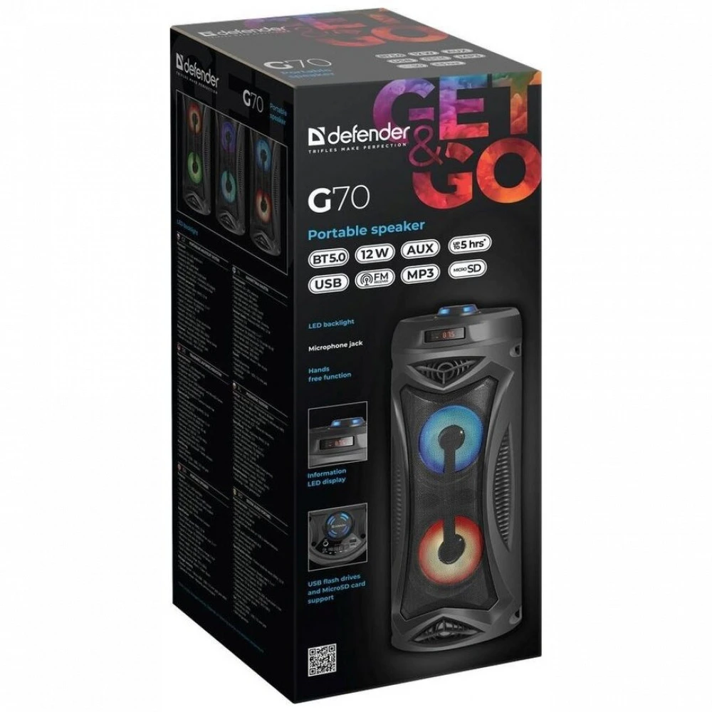 Портативная колонка Defender G70 65171 Черный