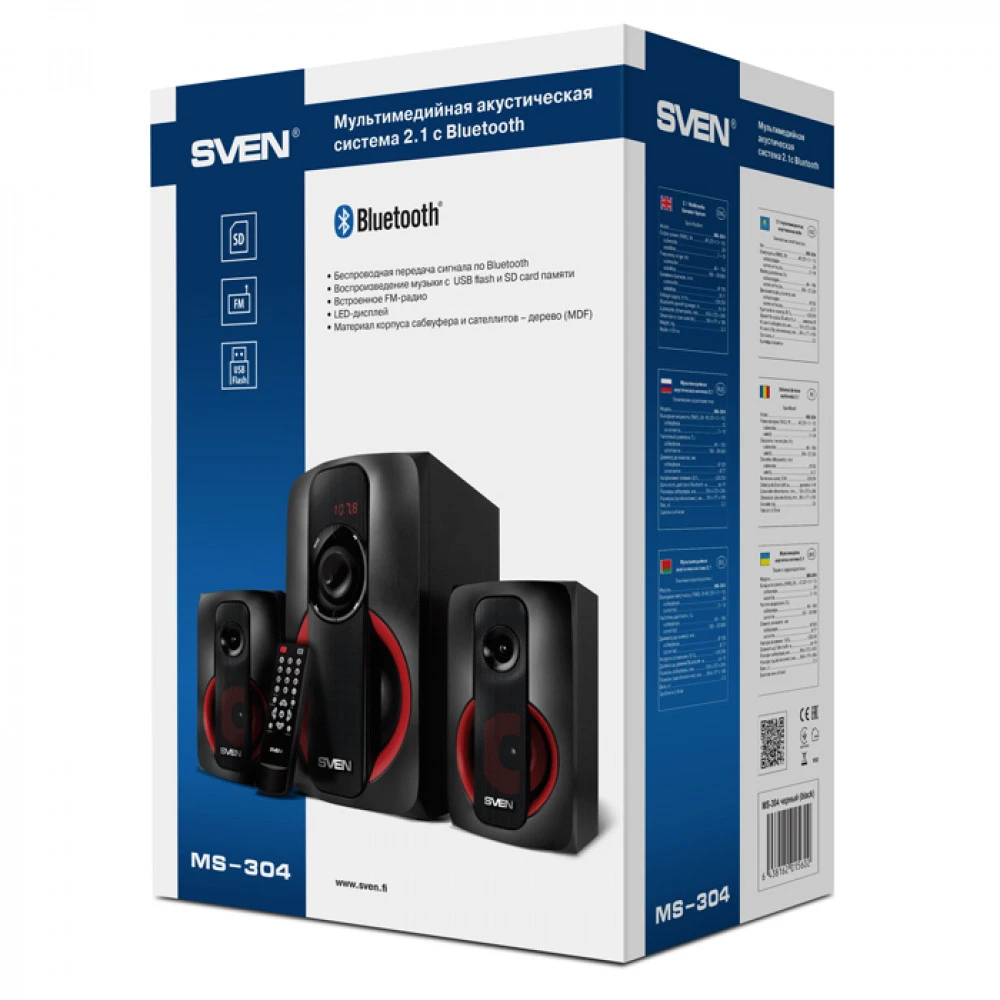 Компьютерные колонки Sven MS-304 SV-015602 Черный