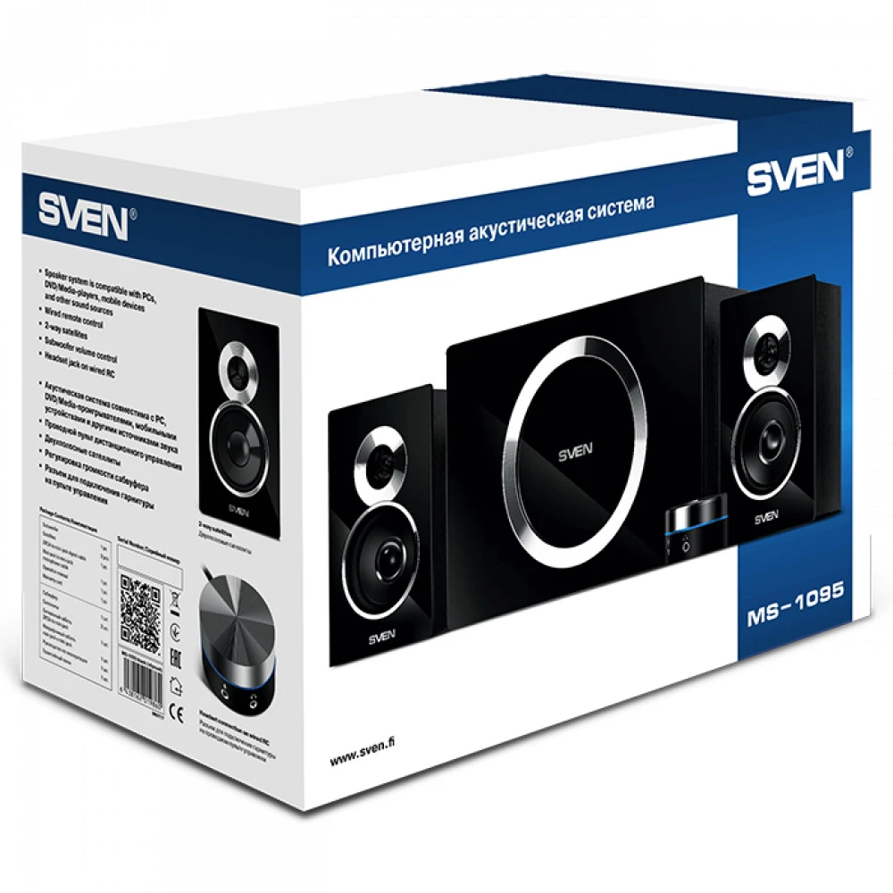Сабвуфер Sven MS-1095 SV-019860 Черный
