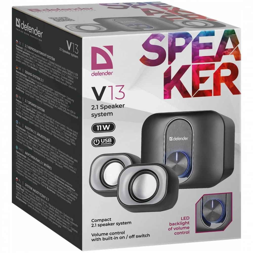 Компьютерные колонки Defender V13 65213 Черный