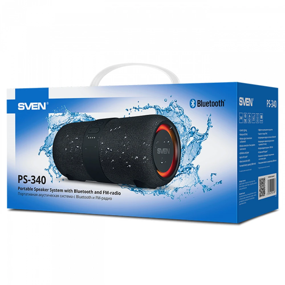 Портативная колонка Sven PS-340 Черный