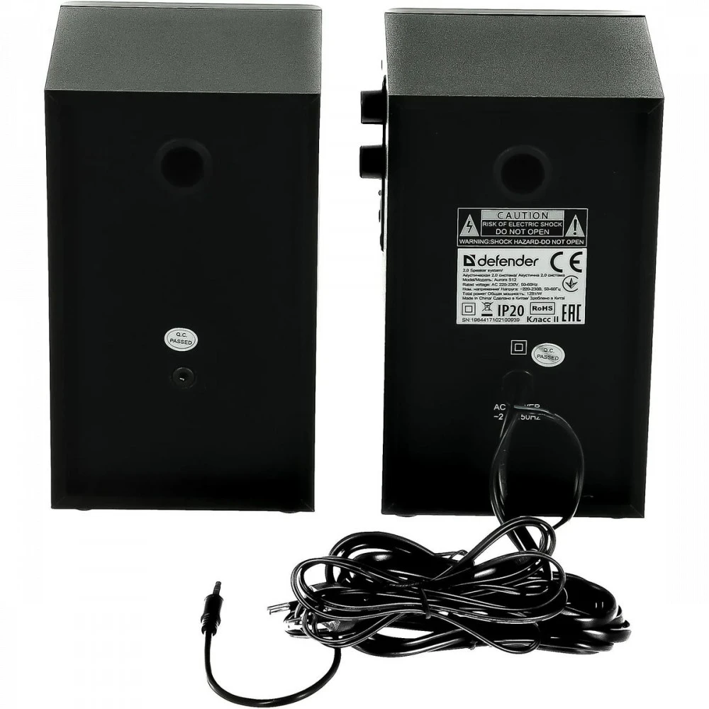 Компьютерные колонки Defender Aurora S12 2.0 65415 Черный
