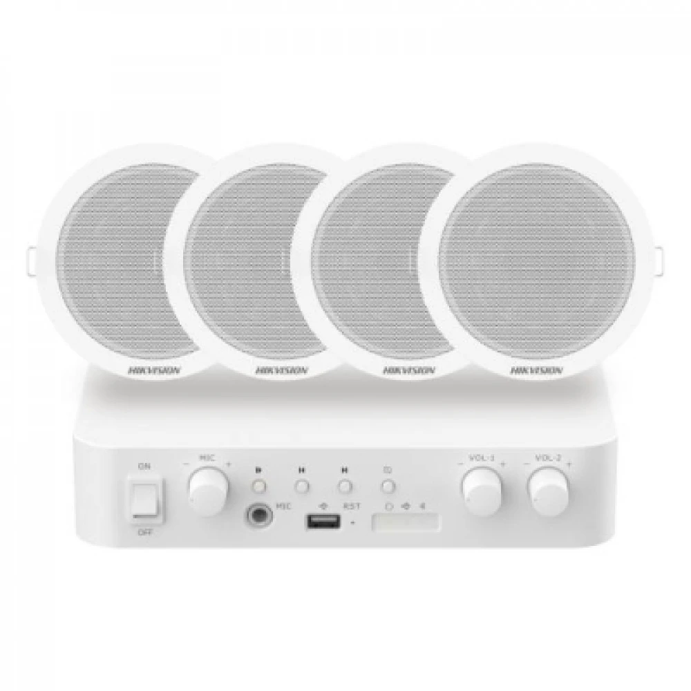 Аксессуар для аудиотехники Hikvision Аудио комплект DS-QAE1KA80206-4