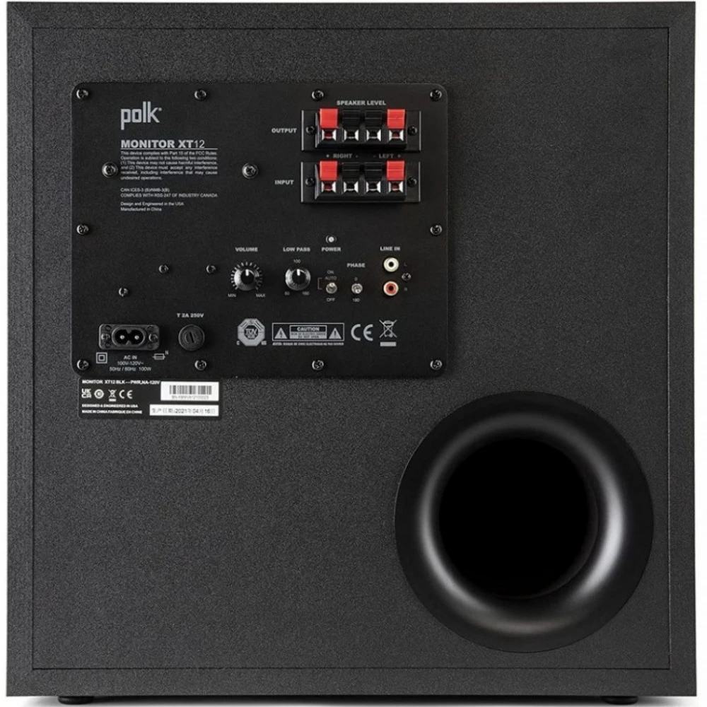 Сабвуфер Polk audio MXT12SUB MXT12sub/B Черный