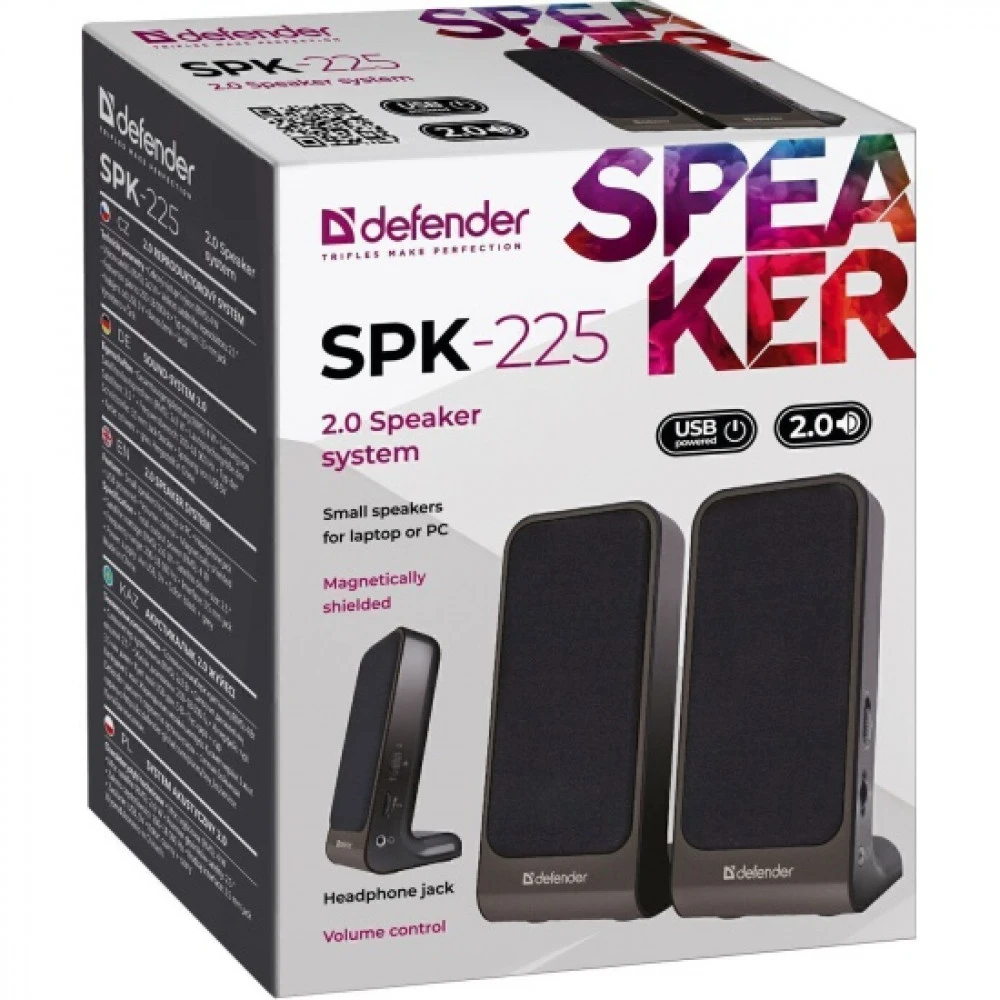 Компьютерные колонки Defender SPK-225 (65220) Черный