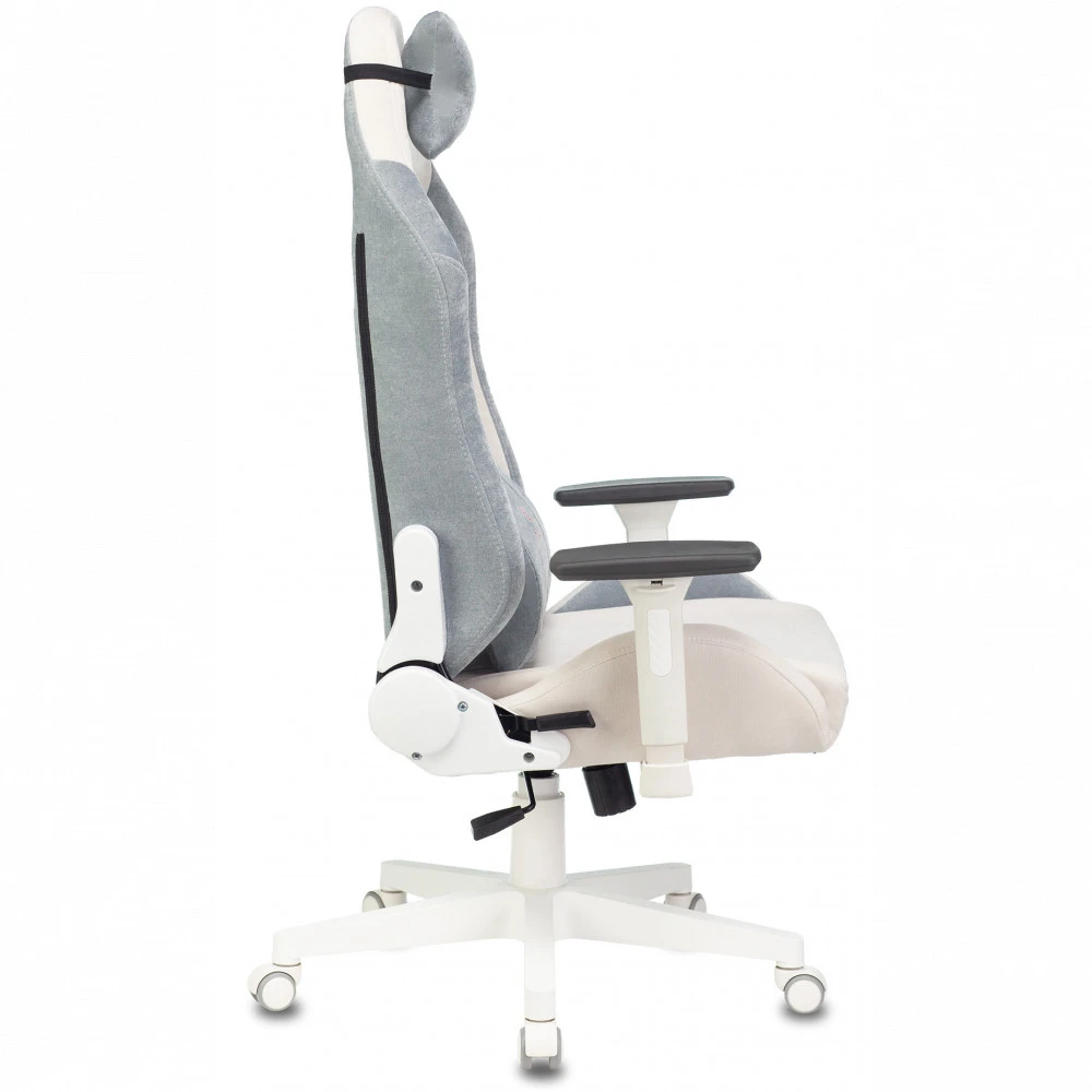 Компьютерное кресло Бюрократ Zombie EPIC PRO белый/серо-голубой EPIC-PRO-Fabric-WT/BL