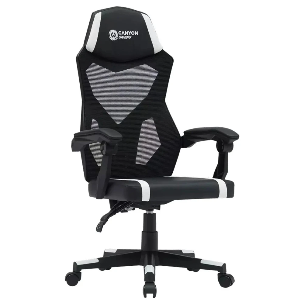 Компьютерное кресло Canyon CNE-MCH01W Black-White