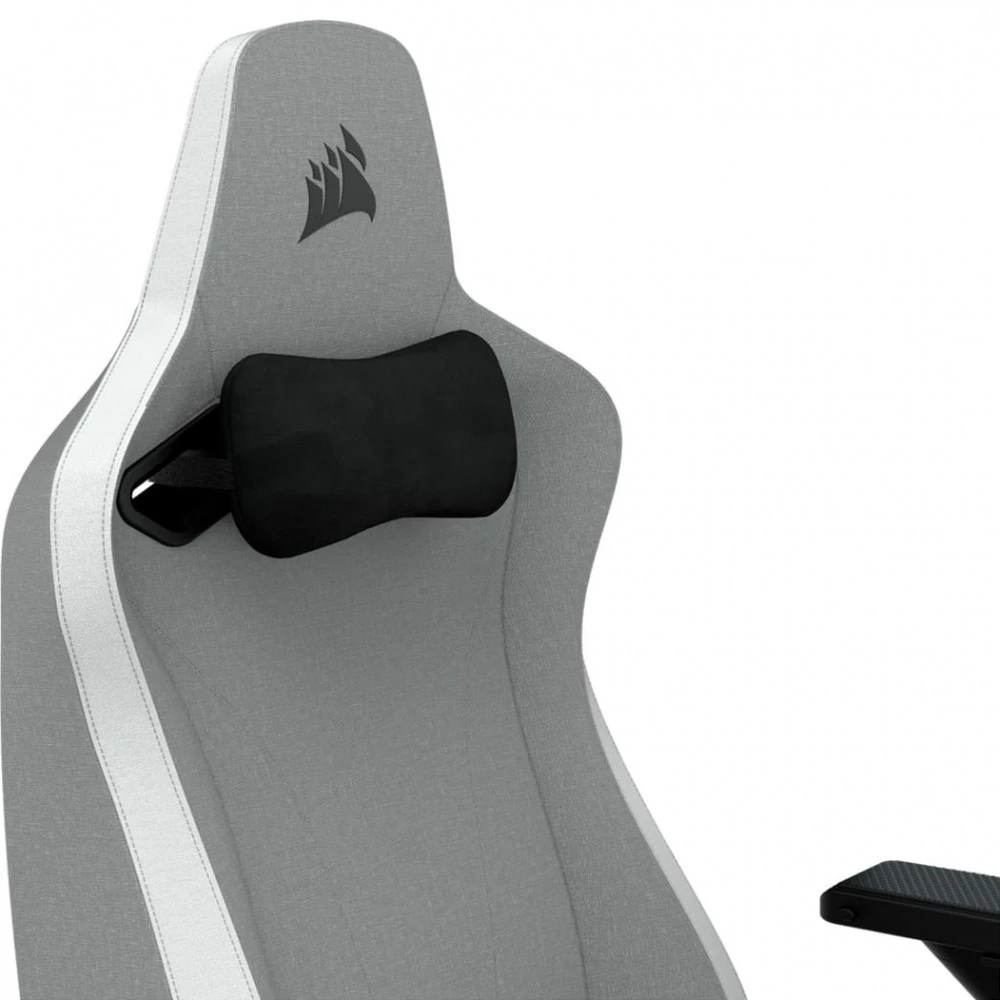 Компьютерное кресло Corsair TC200 Soft Fabric Light Grey-White CF-9010048-WW