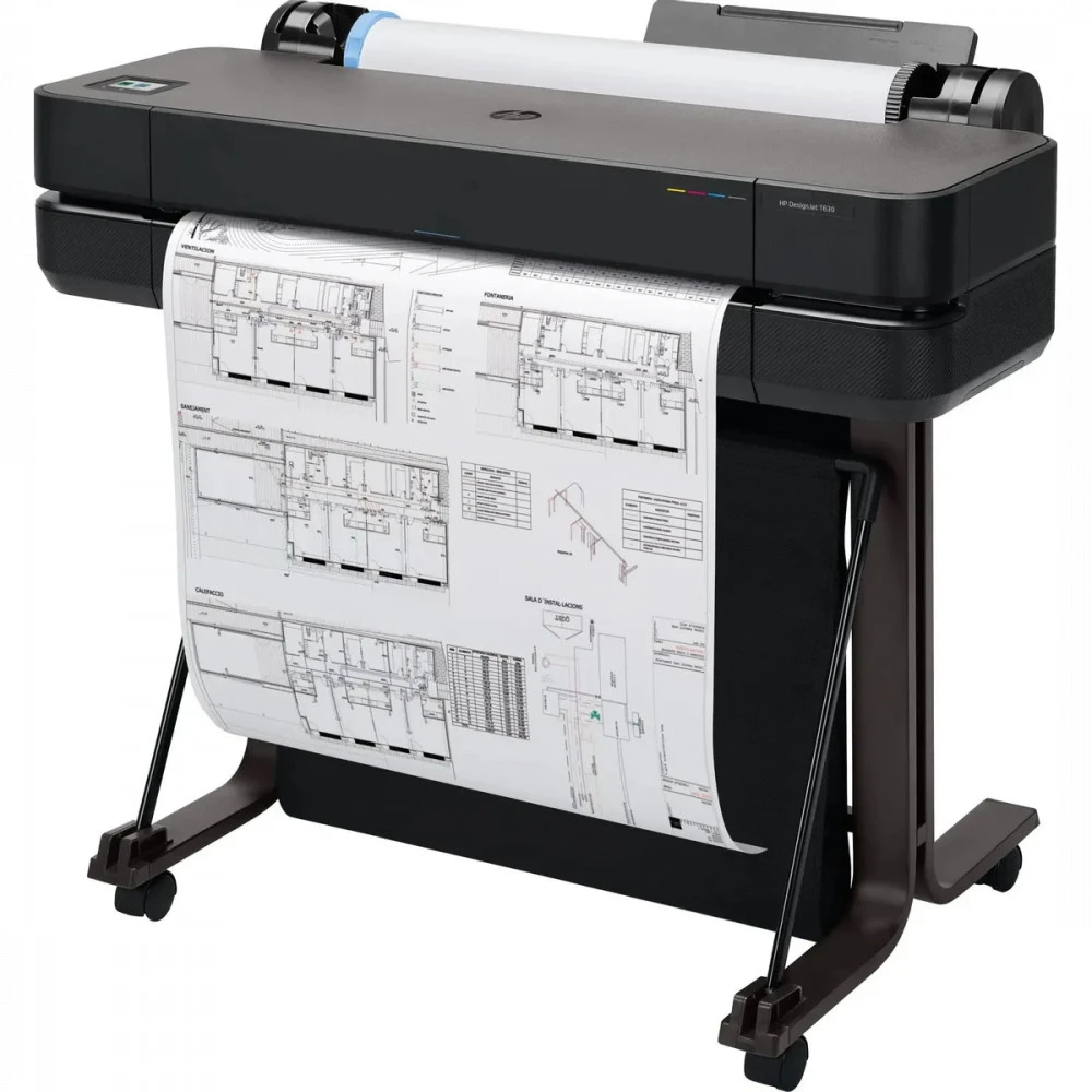 Плоттер HP Designjet T630 24-in 5HB09A Цветной, Струйная, A1+ (24 дюйма) (610), 24"