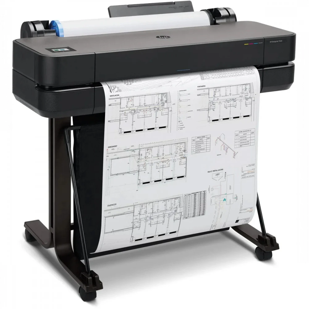 Плоттер HP Designjet T630 24-in 5HB09A Цветной, Струйная, A1+ (24 дюйма) (610), 24"