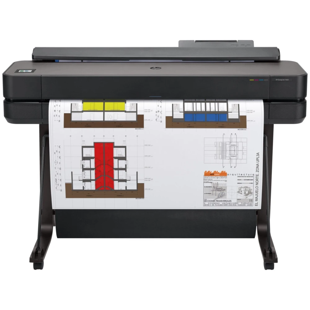 Плоттер HP DesignJet T650 5HB10A Цветной, Струйная, A1+ (24 дюйма) (610), 36"