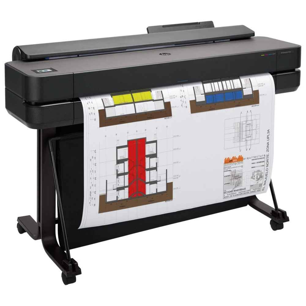Плоттер HP DesignJet T650 5HB10A Цветной, Струйная, A1+ (24 дюйма) (610), 36"