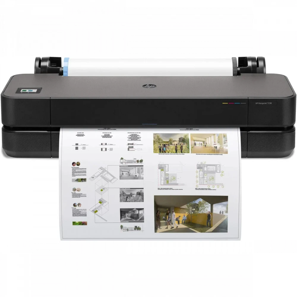 Плоттер HP Designjet T230 5HB07A/5HB07D Цветной, Струйная, A1+ (24 дюйма) (610), 24"