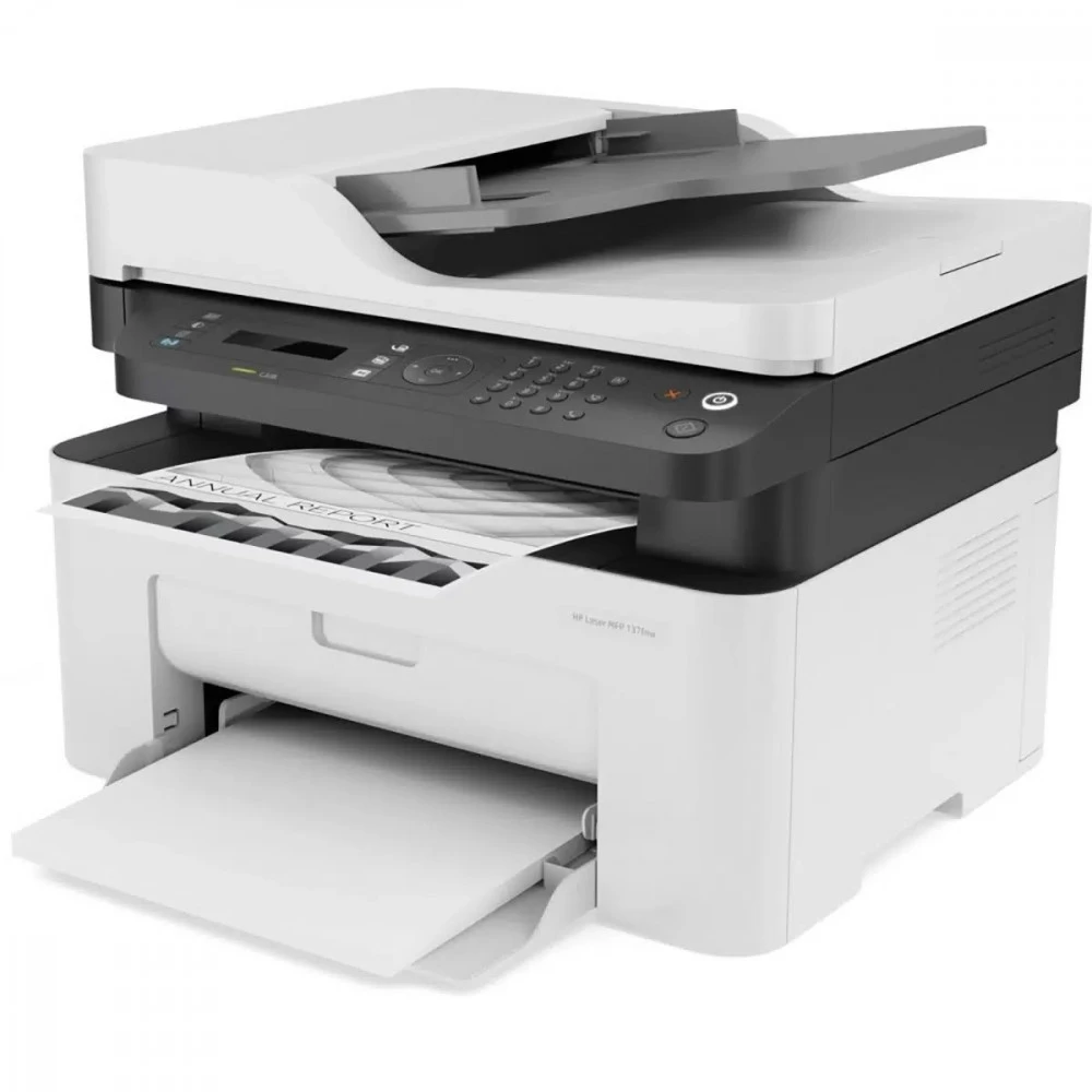 МФУ HP Laser 137fnw 4ZB84A#BBU А4, Лазерный, Монохромная