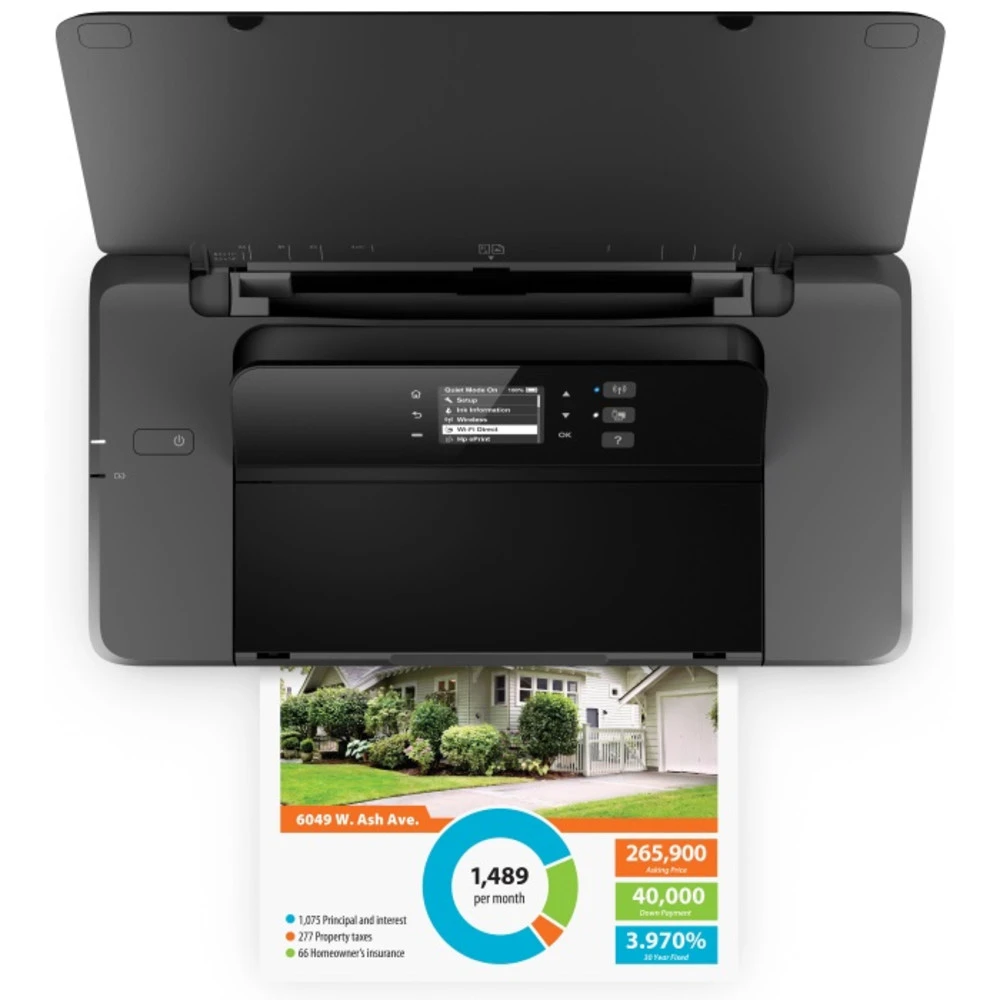 Мобильный принтер HP OfficeJet 202 Mobile N4K99C A4, Струйный, Цветной, Интерфейс USB, Интерфейс Ethernet, Интерфейс Bluetooth