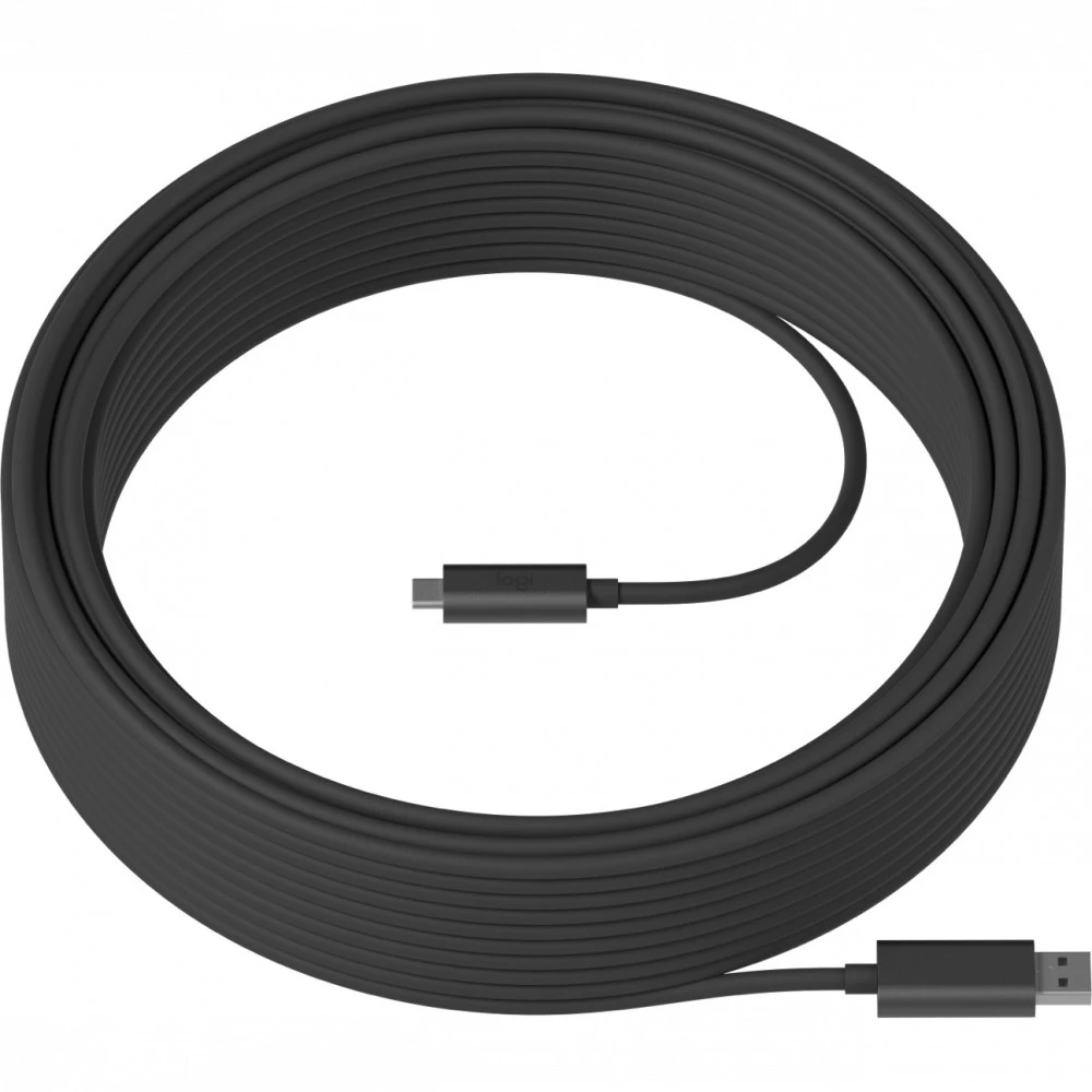 Опция для конференц-оборудования Logitech Удлиненный кабель Strong USB Type-A - USB Type-C (25м) 939-001802