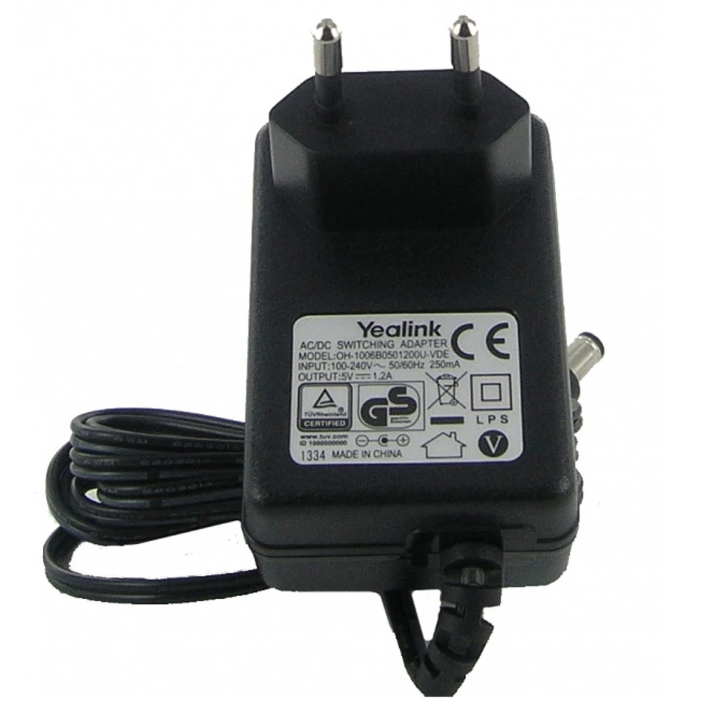 Аксессуар для телефона Yealink Блок питания 1.2A 5VDC.1.2A
