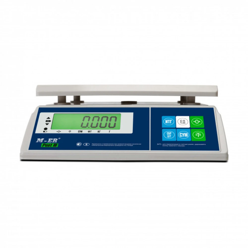 Торговые весы Mertech Порционные M-ER 326 AFU-32.5 Post III LCD M-ER 3722