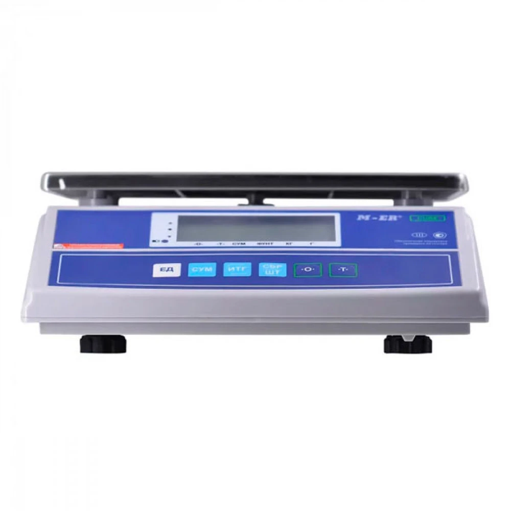 Торговые весы Mertech Фасовочные настольные M-ER 326 AF-32.5 Cube LCD (двойной дисплей) 3742