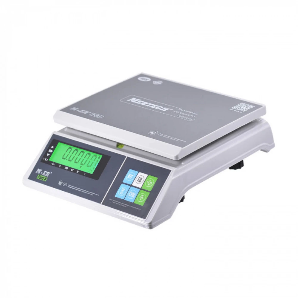 Торговые весы Mertech Порционные M-ER 326 AFU-32.1 Post II LCD (двойной дисплей) 3749