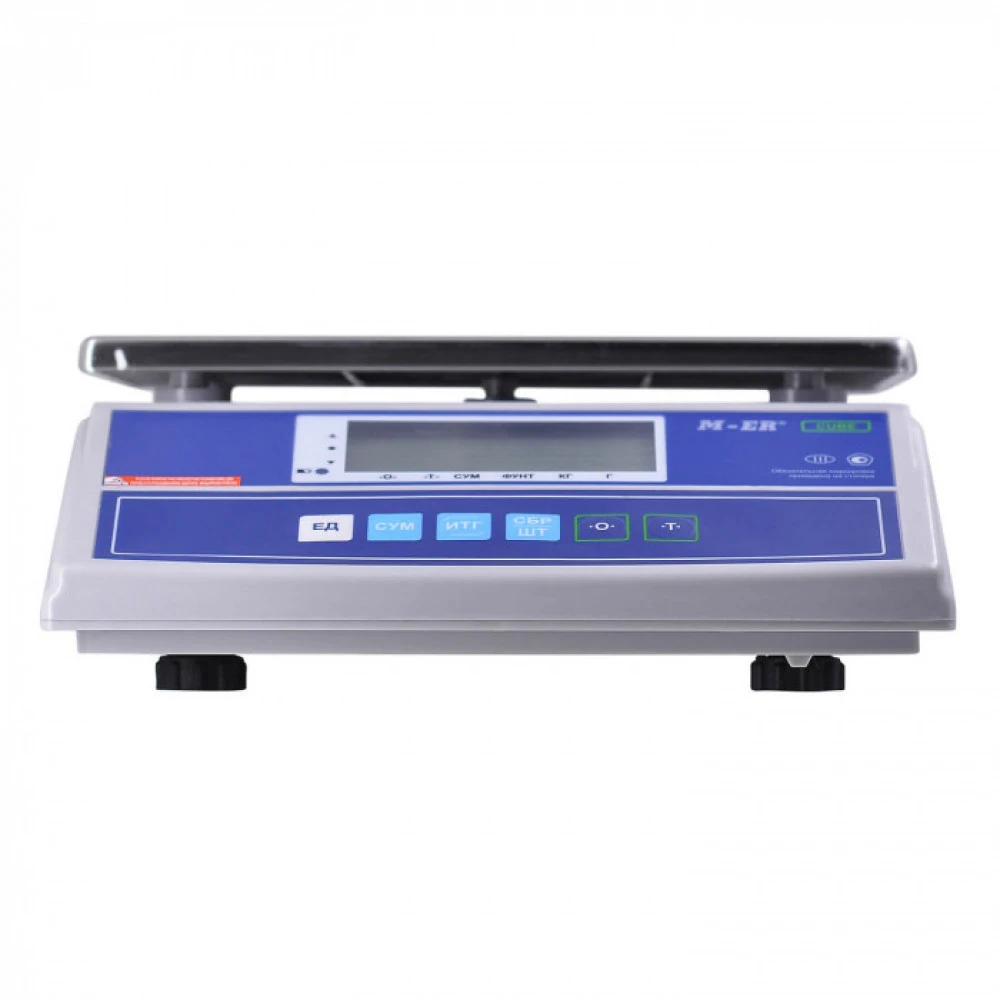 Торговые весы Mertech Фасовочные M-ER 326 AF-6.1 Cube LCD RS232 (двойной дисплей) Mer3863